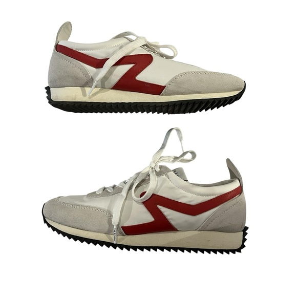 Rag & Bone Retro Runner Nylon & Suede Lace-Up Low-Top Sneakers, Size 38 - Picture 5 of 8